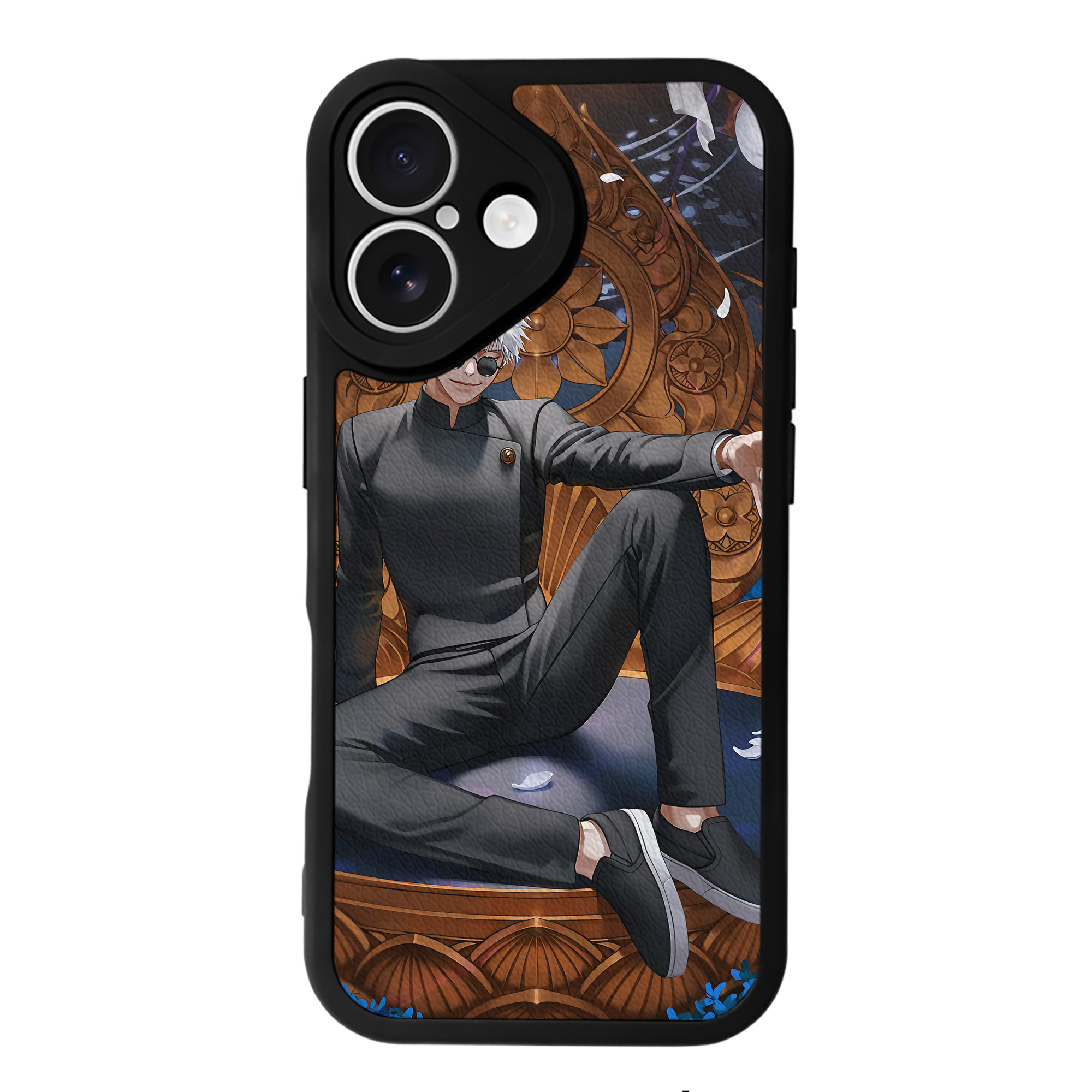 （画像用） 呪術廻戦 Jujutsu Kaisen 【iPhone 16シリーズ対応】シリコンスマホケース（レザー調） 材質：シリコン